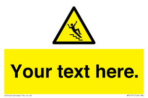 Custom Slippery Stairs Sign